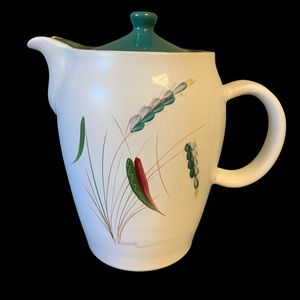 Vintage Denby Greenwheat Coffee/Tea Pot Stoneware Made In England
